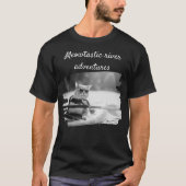 猫セルフィミームおもしろい猫セルフィー・カヤック Tシャツ (正面)