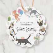 猫タスティックのパーフェクトバースデーパーティーありがとう フェイバータグ (正面)