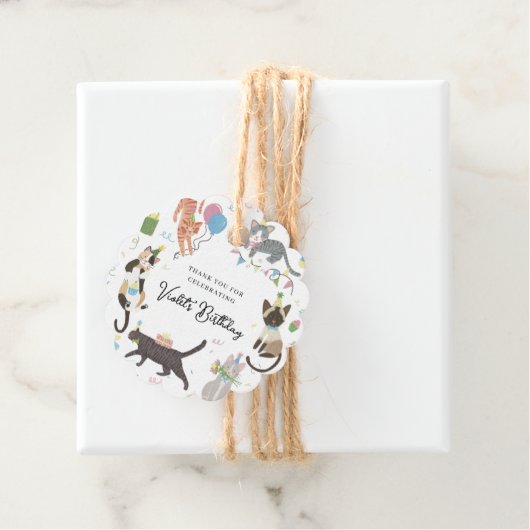 猫タスティックのパーフェクトバースデーパーティーありがとう フェイバータグ (インサイチュ)