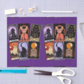 猫タロットカード – ハロウィーン皇后。愚か者 薄葉紙 (クラフト)