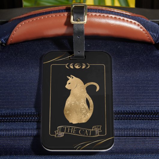 猫タロットカード ラゲッジタグ (正面インサイチュ2)