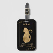 猫タロットカード ラゲッジタグ (正面縦)