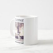 猫チおもしろいームワークが夢の仕事 コーヒーマグカップ (正面左)