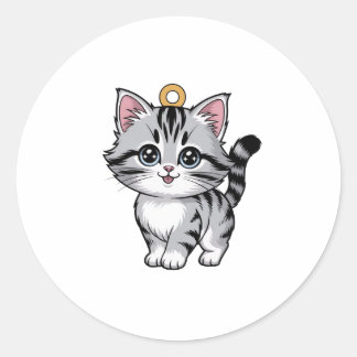 猫チャームシール ラウンドシール