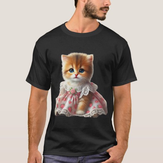 「猫チャーム：神秘と愛の守護者 Tシャツ (正面)