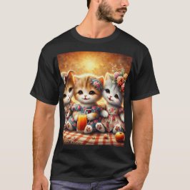 「猫チャーム:神秘と愛の守護者 Tシャツ
