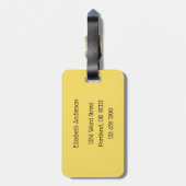 猫チョコおもしろいコレートラバー – インク滴描り猫 ラゲッジタグ (裏面縦)