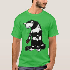 猫チョコおもしろいコレートラバー – インク滴描り猫 Tシャツ