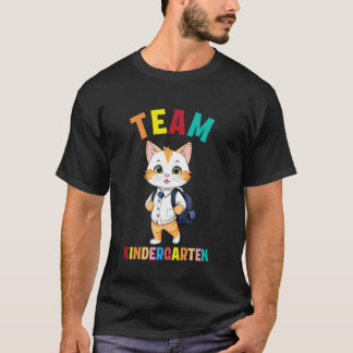 猫チーム 幼稚園 背広 2年生 Tシャツ