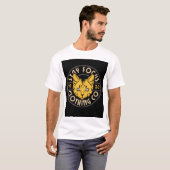 「猫デザインの白いフル袖Tシャツ」 Tシャツ (正面フル)