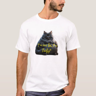 猫デザインのTシャツ「太ってないフワフワ Tシャツ