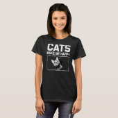 猫デザイン男性へ女性可愛い子猫子猫ペット Tシャツ (正面フル)