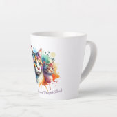 猫デザイン カフェラテマグ (右アングル)