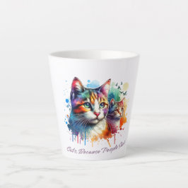 猫デザイン カフェラテマグ