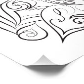 猫デザイン:カラーリングポスター ポスター (コーナー)