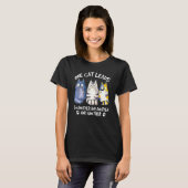 猫デザイン 猫 子猫 二日酔い Tシャツ (正面フル)