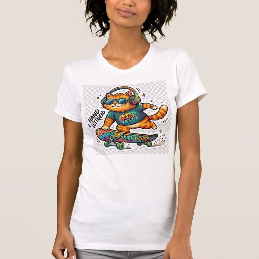 猫デザインTシャツ Tシャツ (正面)