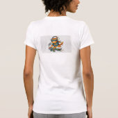 猫デザインTシャツ Tシャツ (裏面)