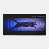 猫デスクマットの9人暮らし デスクマット (正面)