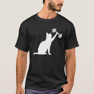猫デッドリフト ウエイトリフティング 猫 パワーリフティング 子猫  Tシャツ