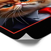 猫トランプ9のベビーおもしろいがトランプ猫に投票2 ポスター (角)