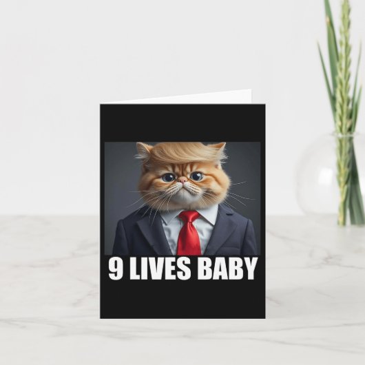 猫トランプ 9つの命 Ba1 カード (正面)