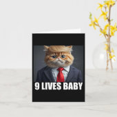 猫トランプ 9つの命 Ba1 カード (黄色い花)