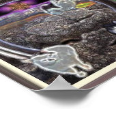 猫トリップ(幻覚体験)のようなポスター ポスター (角)