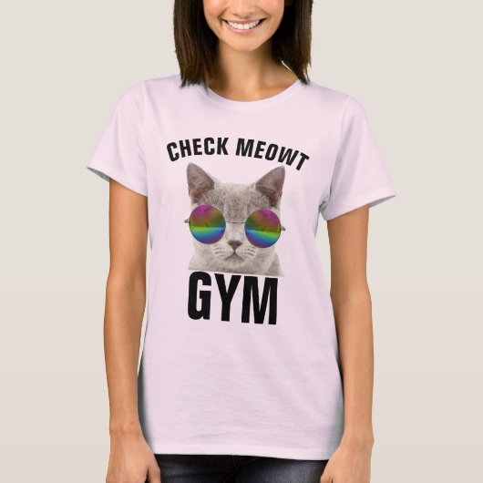 猫トレーニング体操服タンクトップ Tシャツ (正面)