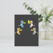 猫ト遊ランペット ポストカード (スタンド正面)