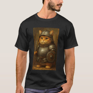 猫ナイトの面白いミーム Tシャツ