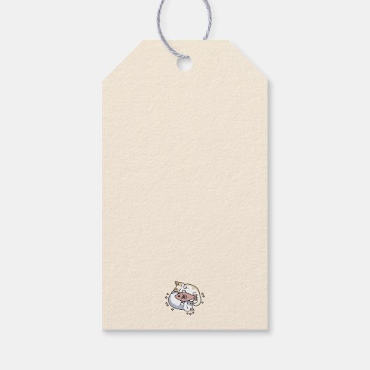 猫ナッピングは私の気に可愛い猫引用文 ギフトタグ (裏面)
