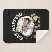猫ナッピングは私の気に可愛い猫引用文 シェルパブランケット (正面(横))