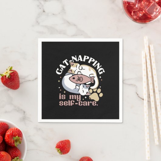 猫ナッピングは私の気に可愛い猫引用文 スタンダードカクテルナプキン (インサイチュ)