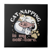 猫ナッピングは私の気に可愛い猫引用文 タイル (正面)