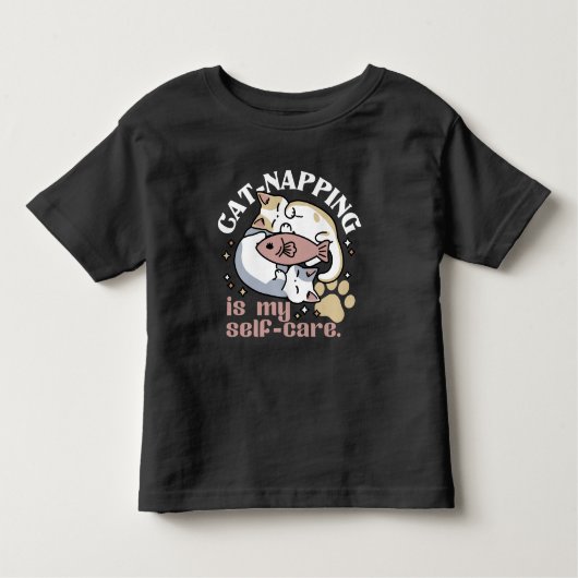 猫ナッピングは私の気に可愛い猫引用文 トドラーTシャツ (正面)