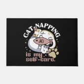 猫ナッピングは私の気に可愛い猫引用文 ドアマット (正面)