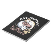 猫ナッピングは私の気に可愛い猫引用文 ノートパッド (回転)