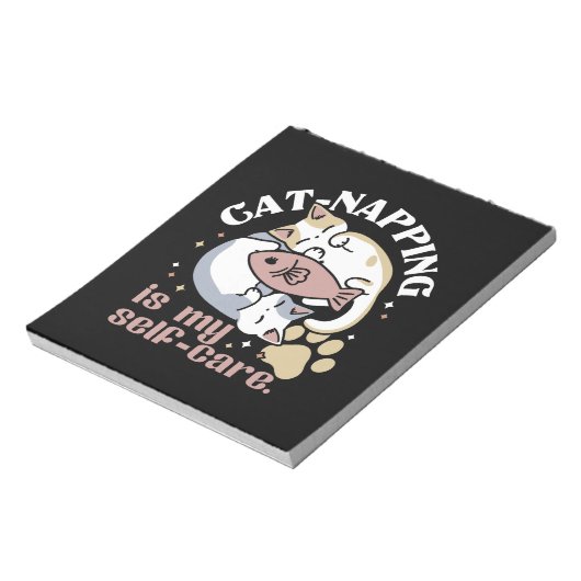 猫ナッピングは私の気に可愛い猫引用文 ノートパッド (回転)
