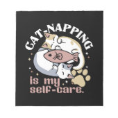 猫ナッピングは私の気に可愛い猫引用文 ノートパッド (正面)