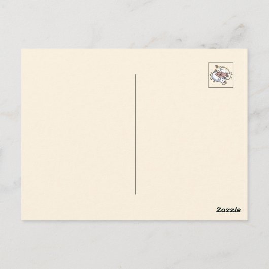 猫ナッピングは私の気に可愛い猫引用文 ポストカード (裏面)