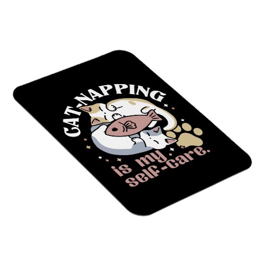 猫ナッピングは私の気に可愛い猫引用文 マグネット (右側)