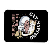 猫ナッピングは私の気に可愛い猫引用文 マグネット (横)