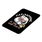 猫ナッピングは私の気に可愛い猫引用文 マグネット (左側)