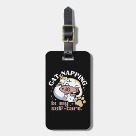 猫ナッピングは私の気に可愛い猫引用文 ラゲッジタグ