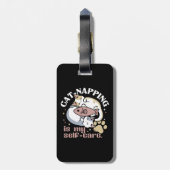 猫ナッピングは私の気に可愛い猫引用文 ラゲッジタグ (裏面縦)