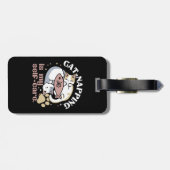 猫ナッピングは私の気に可愛い猫引用文 ラゲッジタグ (裏面横)