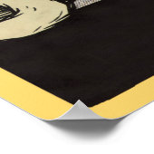 猫ネコのニャーニャー猫ヴィンテージのポスター ポスター (角)