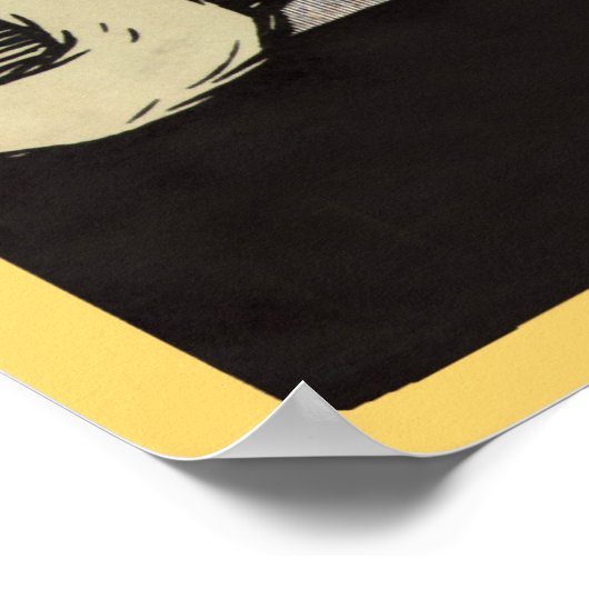 猫ネコのニャーニャー猫ヴィンテージのポスター ポスター (角)