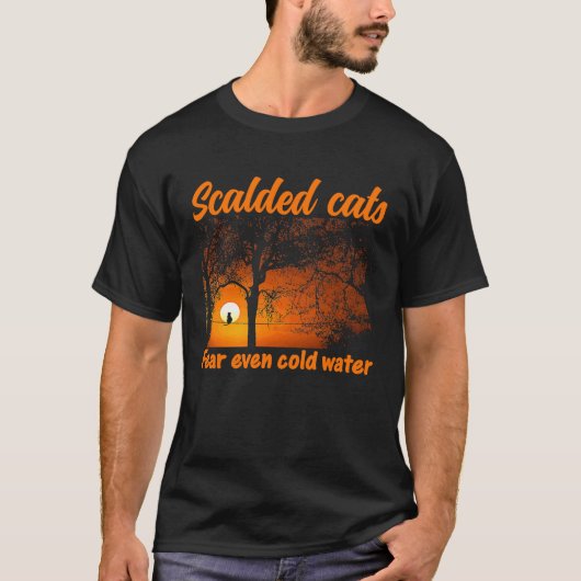 猫ネコネコのハングオーバー引用文1 Tシャツ (正面)